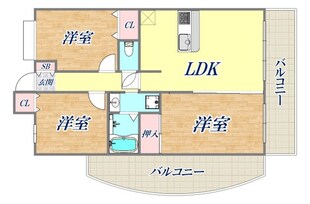 ランデージ神戸山の手館の物件間取画像